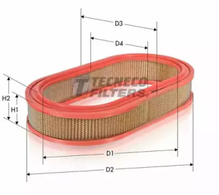 TECNECO FILTERS ar239ov -  Воздушный фильтр